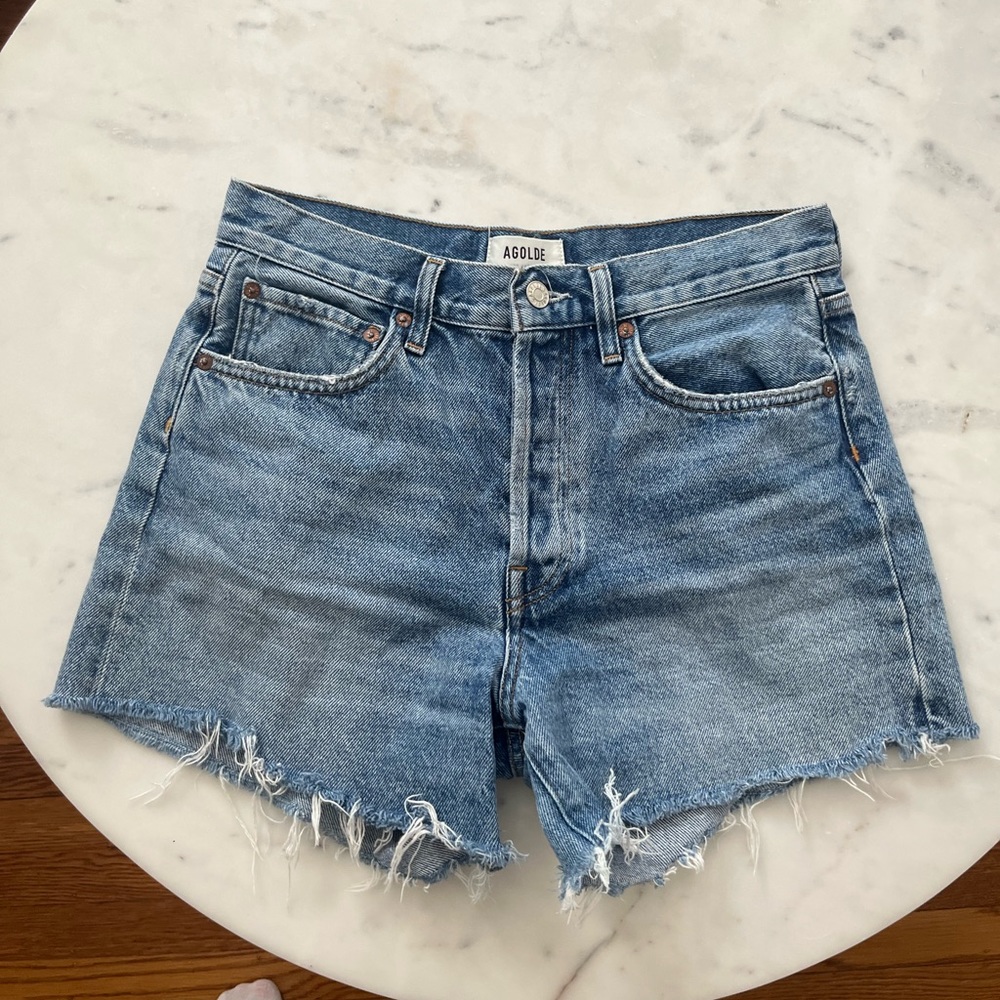 AGOLDE Parker Long Short in Skywave